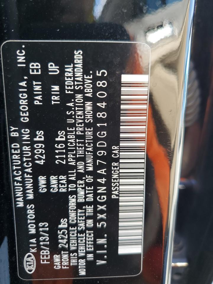 2013 Kia Optima Ex VIN: 5XXGN4A79DG184085 Lot: 85746515