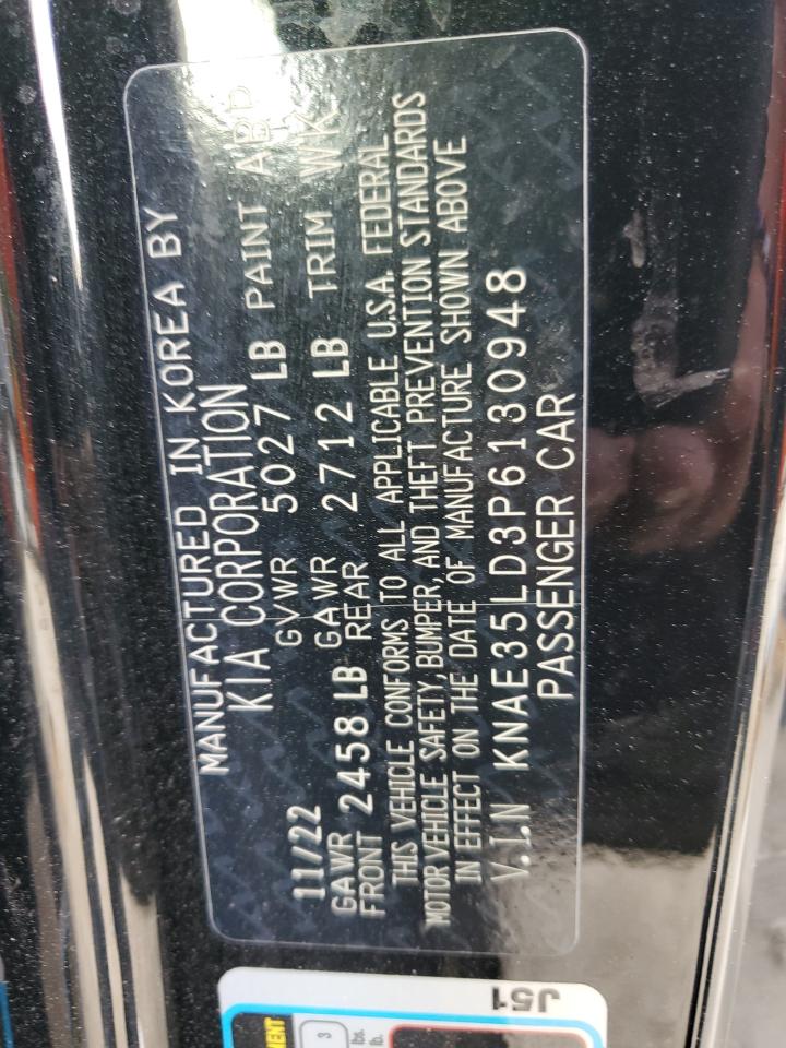 2023 Kia Stinger Gt Line VIN: KNAE35LD3P6130948 Lot: 81969685