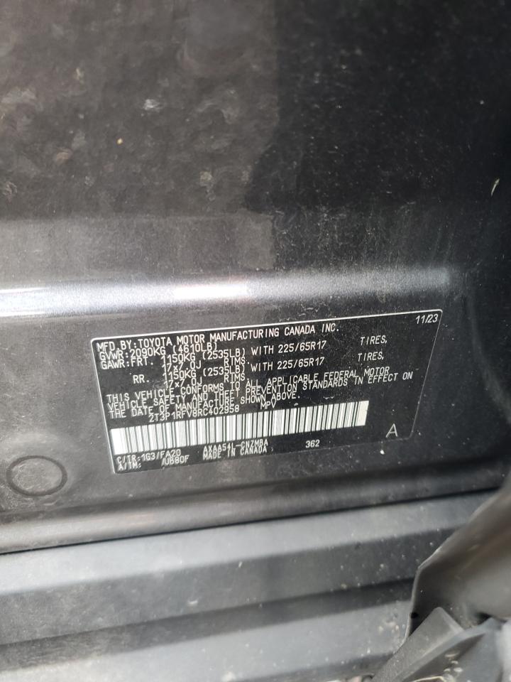 2024 Toyota Rav4 Xle VIN: 2T3P1RFV8RC402958 Lot: 86180065