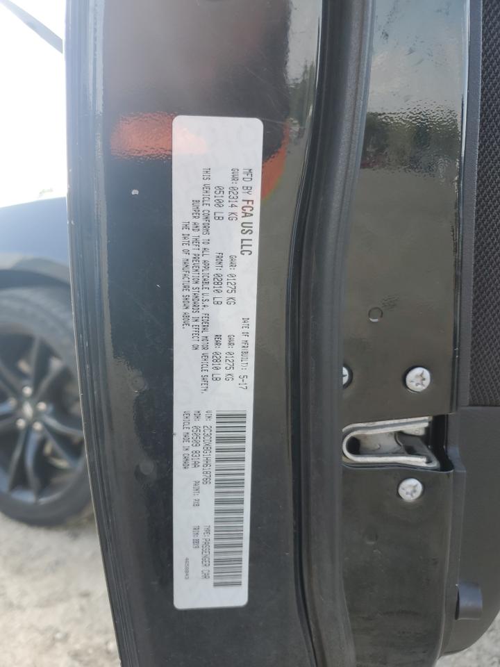 2017 Dodge Charger Se VIN: 2C3CDXBG1HH618766 Lot: 84294135