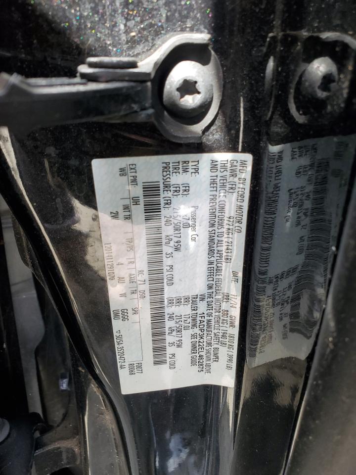 2014 Ford Focus Se VIN: 1FADP3K22EL462875 Lot: 81962315