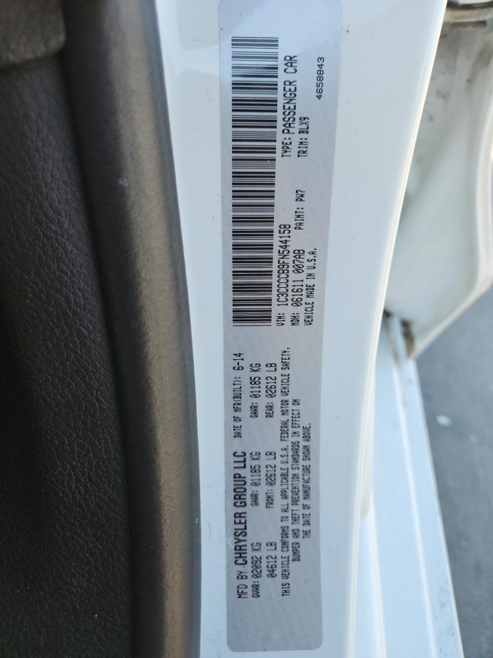 2015 Chrysler 200 C VIN: 1C3CCCCB9FN544158 Lot: 87474115