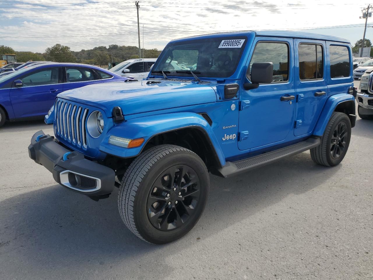 2022 Jeep Wrangler Unlimited Sahara 4Xe blue null hybrid 1C4JJXP66NW275039 photo #1