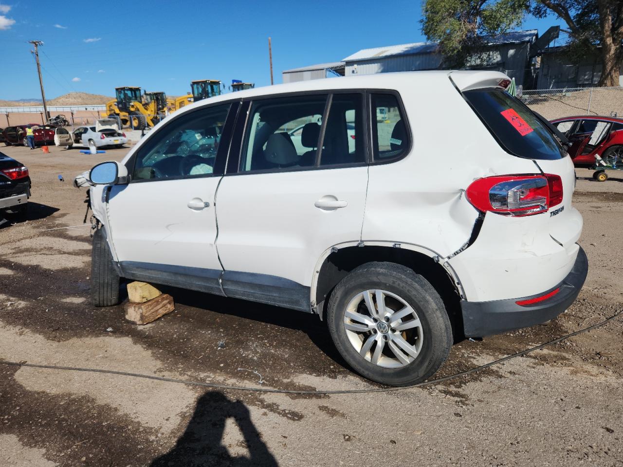 2013 Volkswagen Tiguan S white null gas WVGAV3AX1DW581560 photo #3