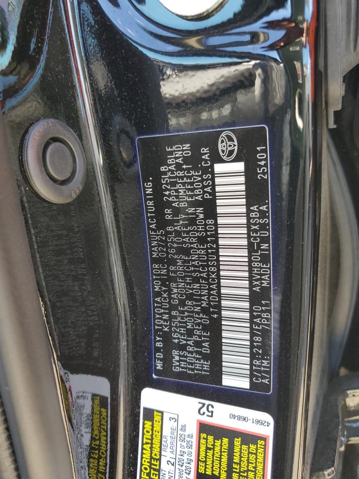 2025 Toyota Camry Xse VIN: 4T1DAACK8SU121108 Lot: 86185125