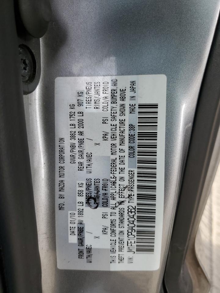 2010 Mazda Rx8 VIN: JM1FE1CP9A0404362 Lot: 82269605