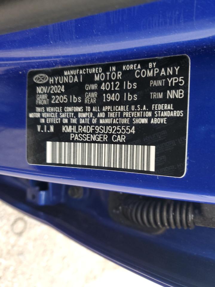 2025 Hyundai Elantra N Line VIN: KMHLR4DF9SU925554 Lot: 86526275