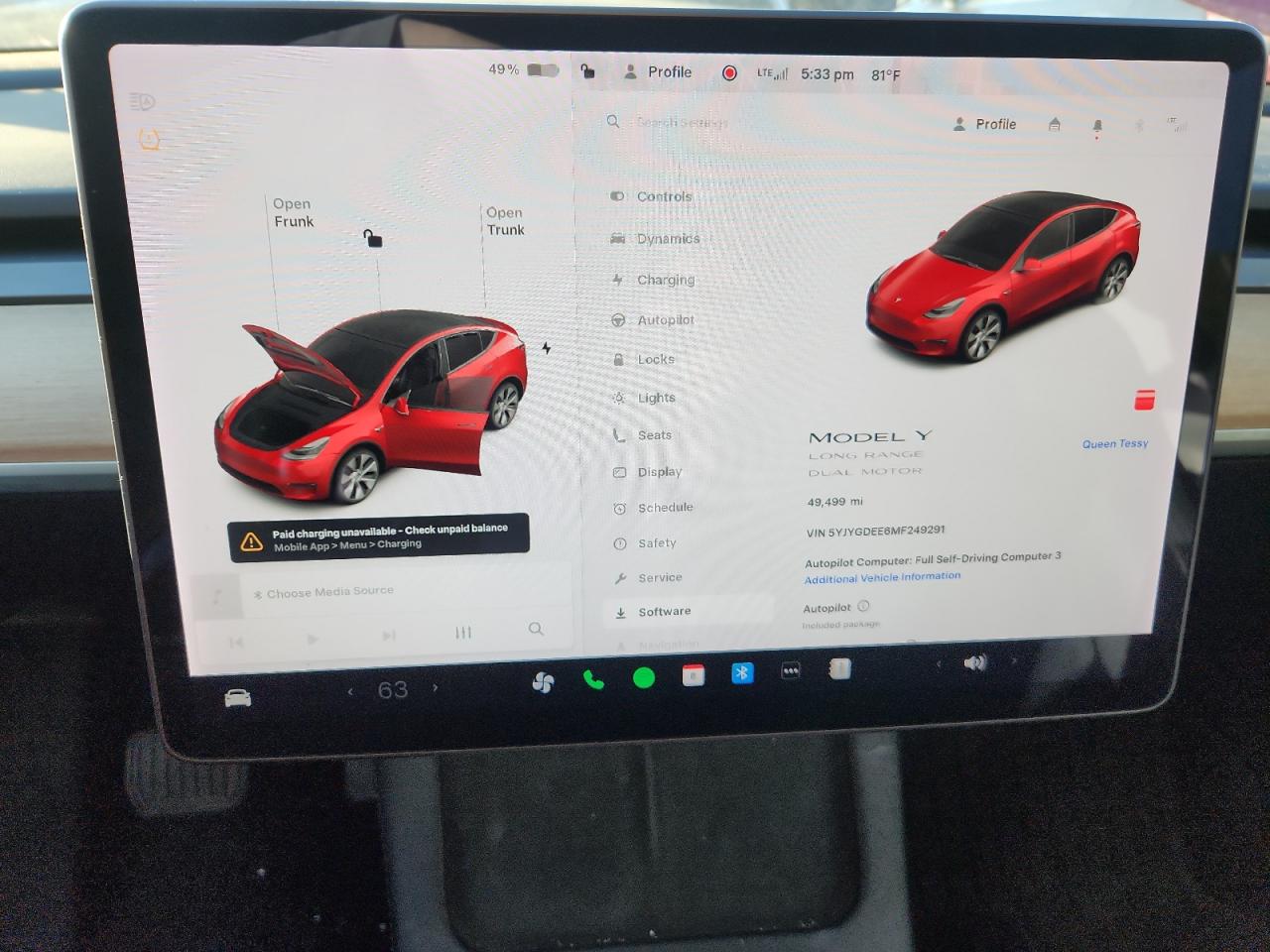 2021 Tesla Model Y VIN: 5YJYGDEE6MF249291 Lot: 66575285