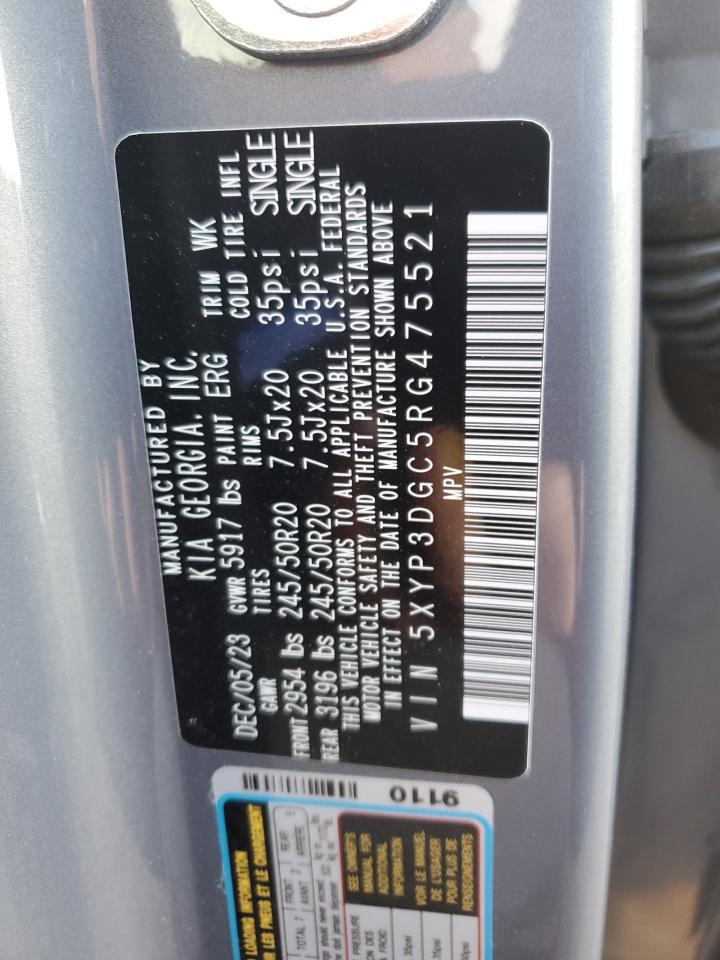 2024 Kia Telluride Ex VIN: 5XYP3DGC5RG475521 Lot: 84303545