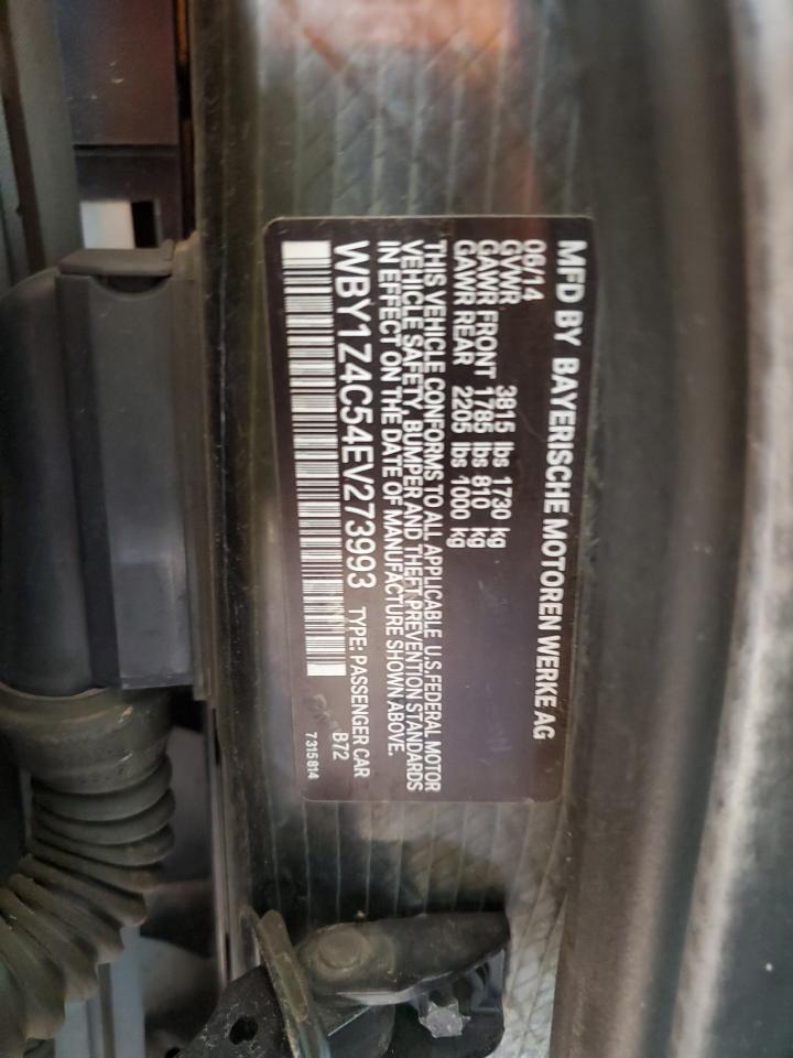 2014 BMW I3 Rex VIN: WBY1Z4C54EV273993 Lot: 85009535