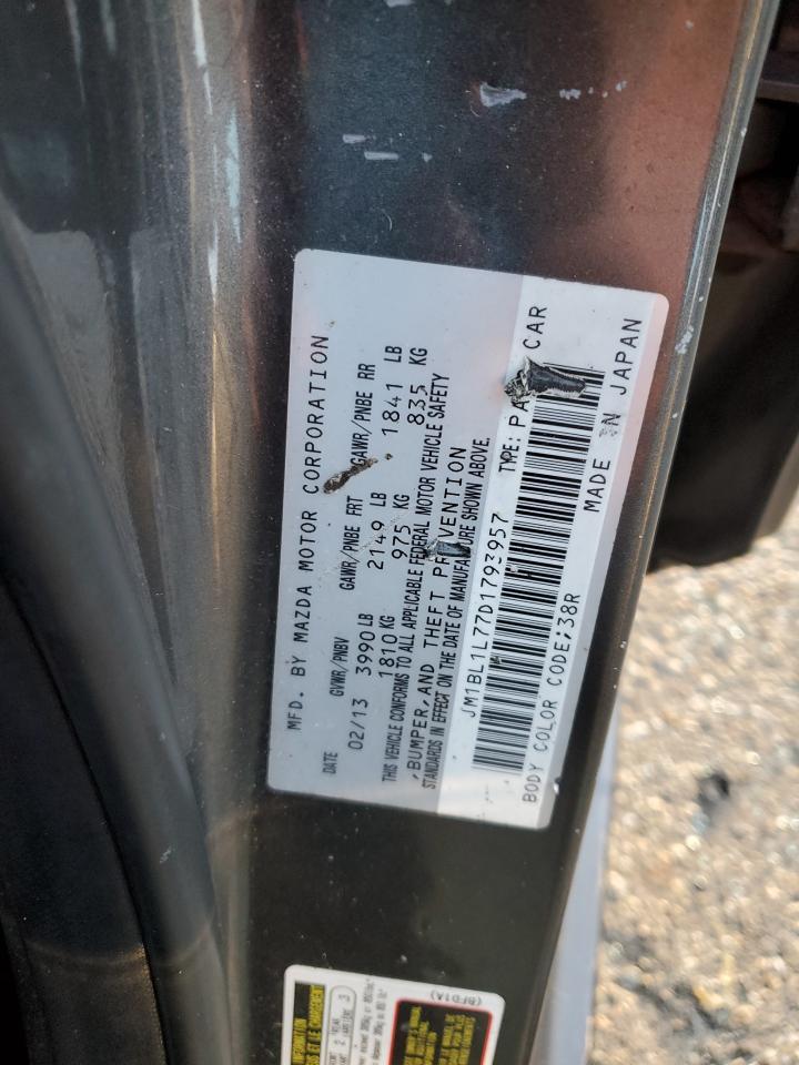 2013 Mazda 3 I VIN: JM1BL1L77D1793957 Lot: 91030925