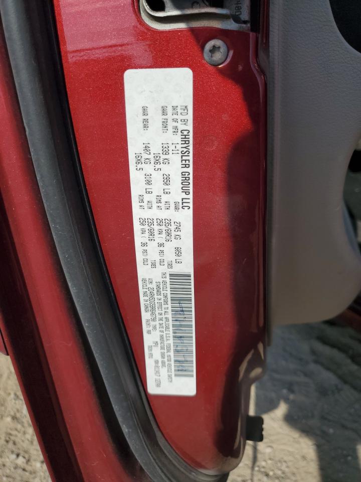 2011 Dodge Grand Caravan Crew VIN: 2D4RN5DG5BR646790 Lot: 82227525