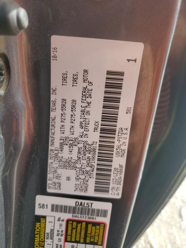 2017 Toyota Tundra Crewmax 1794 VIN: 5TFAW5F1XHX600172 Lot: 81999115