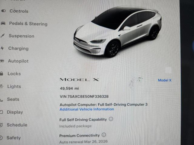 2022 TESLA MODEL X   