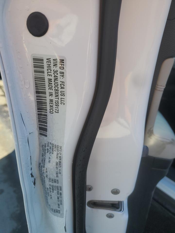 2022 Jeep Compass Limited VIN: 3C4NJDCBXNT159173 Lot: 86842455