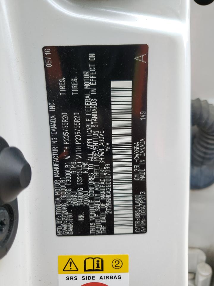 2016 Lexus Rx 450H Base VIN: 2T2BGMCA2GC007088 Lot: 82766965