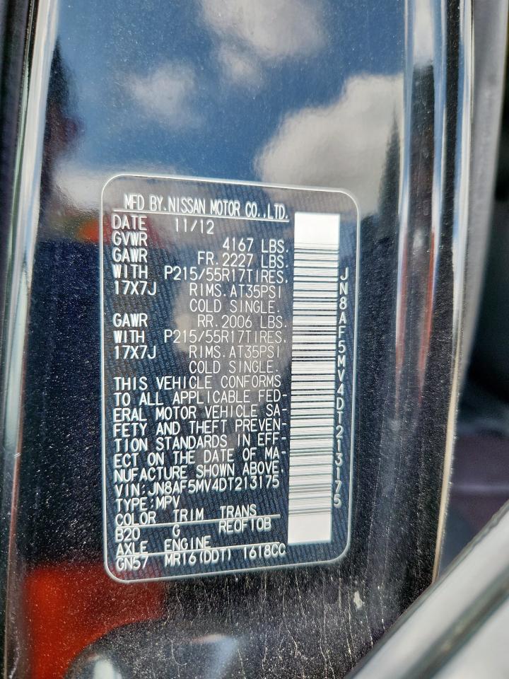 2013 Nissan Juke S VIN: JN8AF5MV4DT213175 Lot: 82273145