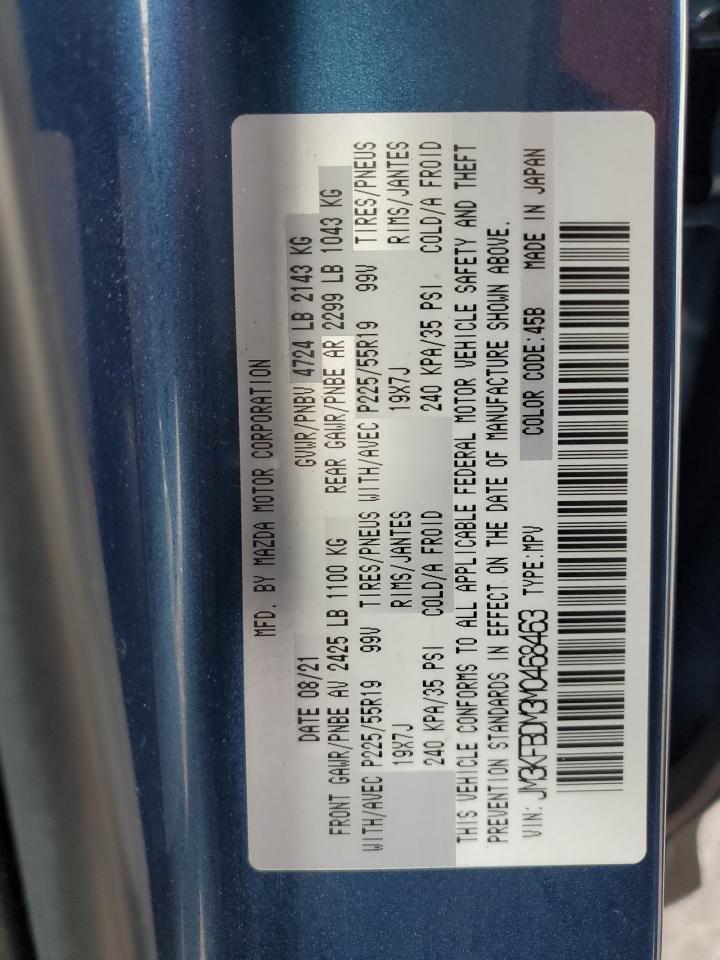 2021 Mazda Cx-5 Grand Touring VIN: JM3KFBDM3M0468463 Lot: 90616535