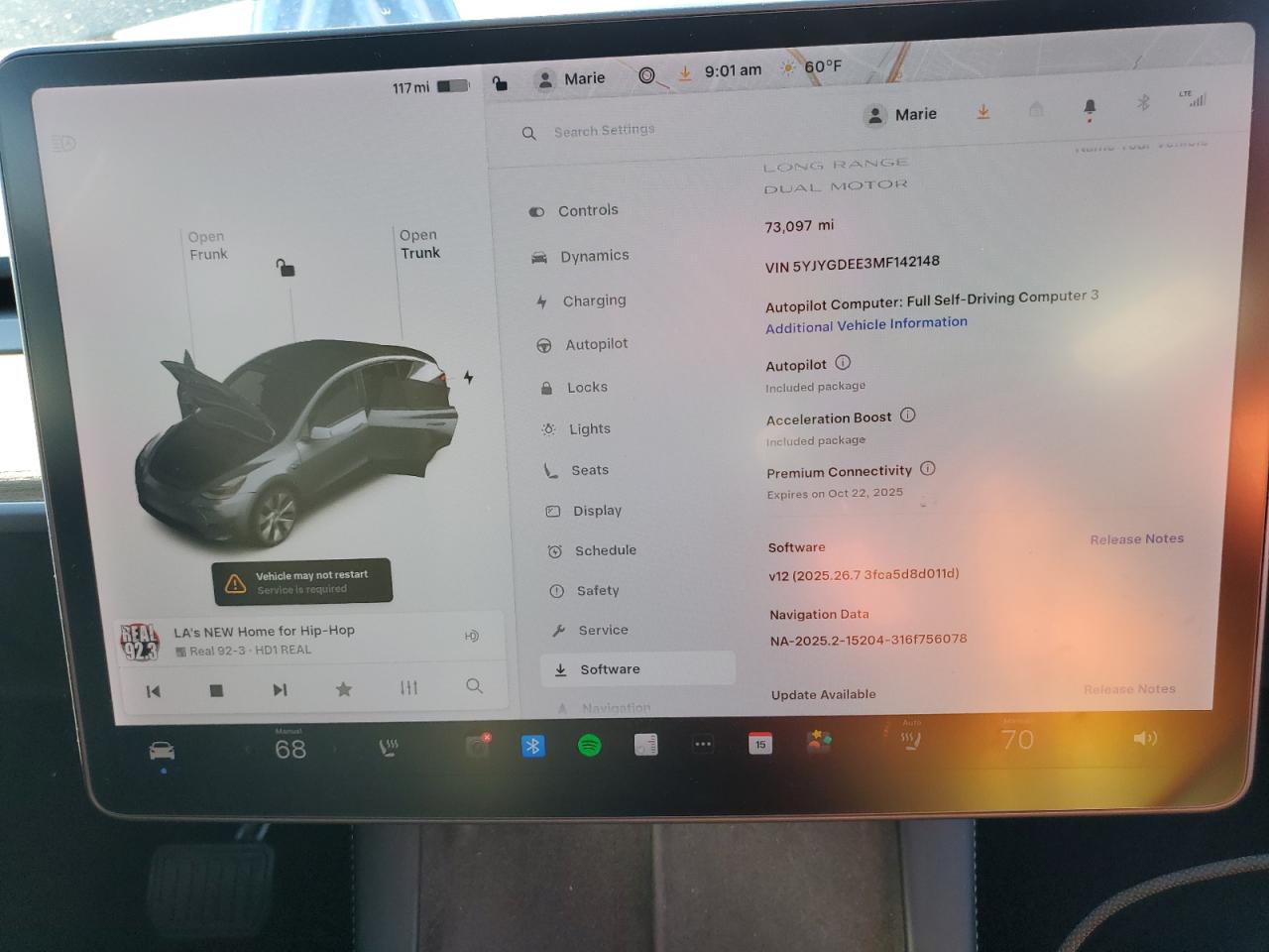 2021 Tesla Model Y VIN: 5YJYGDEE3MF142148 Lot: 86274145