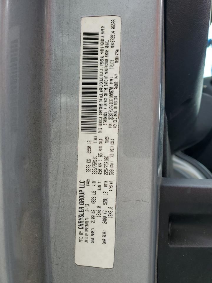 2014 Ram Promaster 1500 1500 Standard VIN: 3C6TRVAG1EE100870 Lot: 84837975