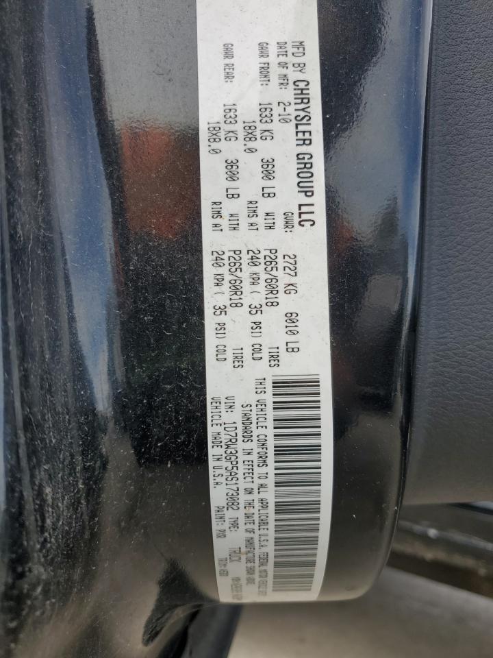 2010 Dodge Dakota Sxt VIN: 1D7RW3GP5AS173082 Lot: 89529725