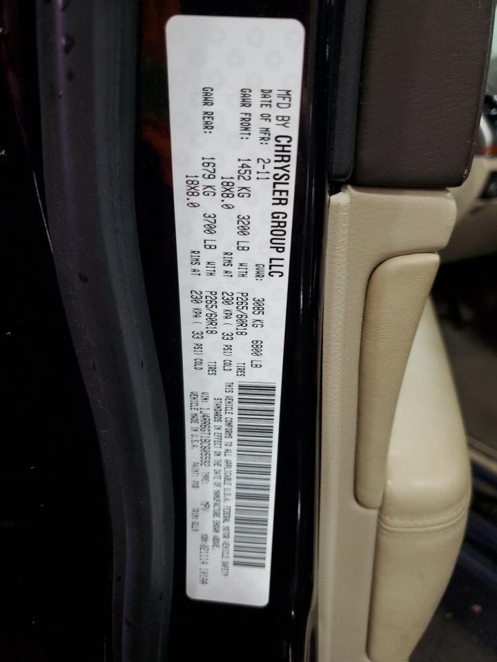 2011 Jeep Grand Cherokee Overland VIN: 1J4RR6GT1BC605592 Lot: 85521435