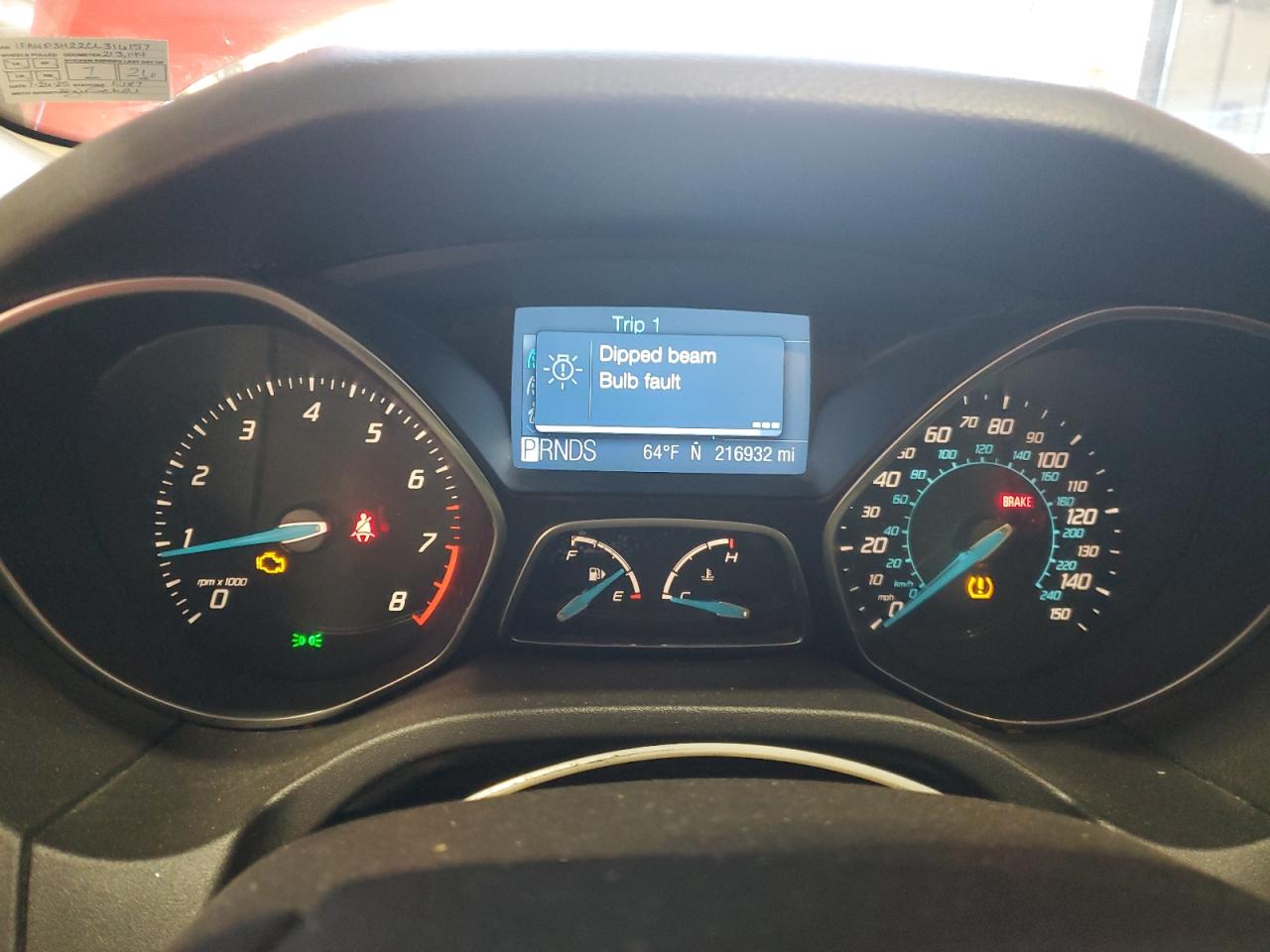 2012 Ford Focus Sel VIN: 1FAHP3H22CL316157 Lot: 86162805