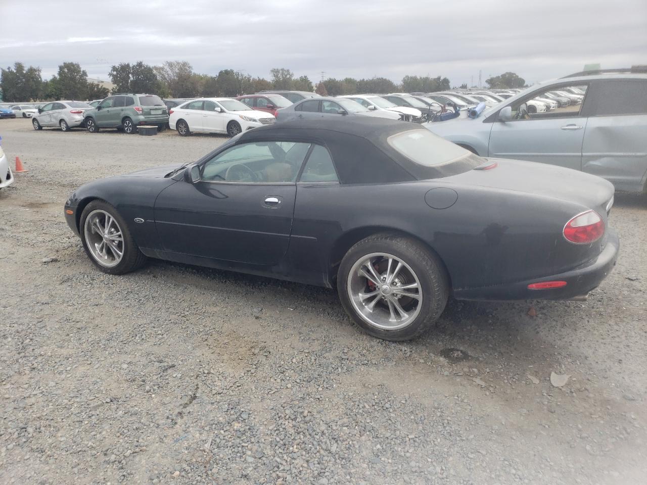 2002 Jaguar Xk8 black cabrio gas SAJDA42C12NA23956 photo #3