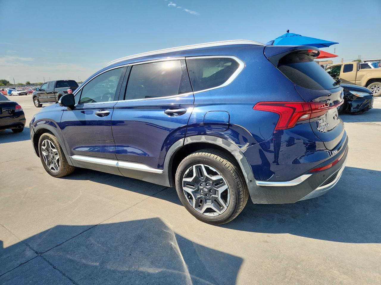 2021 Hyundai Santa Fe Limited blue null gas 5NMS44AL8MH312599 photo #3