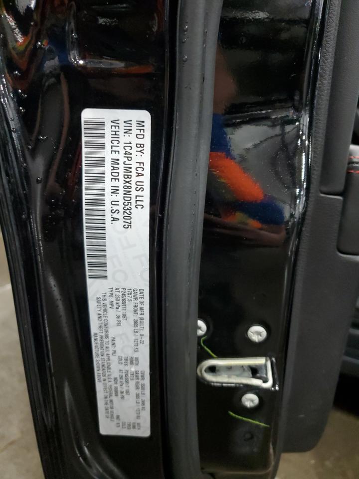 2022 Jeep Cherokee Trailhawk VIN: 1C4PJMBX8ND532075 Lot: 86162455