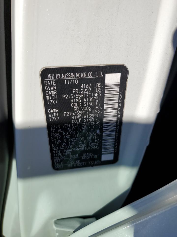 2011 Nissan Juke S VIN: JN8AF5MV8BT012442 Lot: 82286475