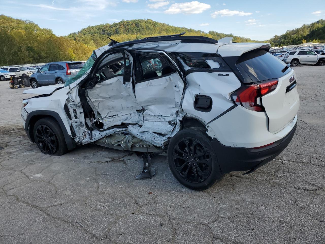 2020 GMC Terrain Sle white null gas 3GKALMEV1LL164912 photo #3