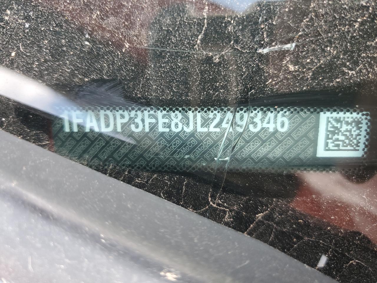 2018 Ford Focus Se VIN: 1FADP3FE8JL249346 Lot: 82238295