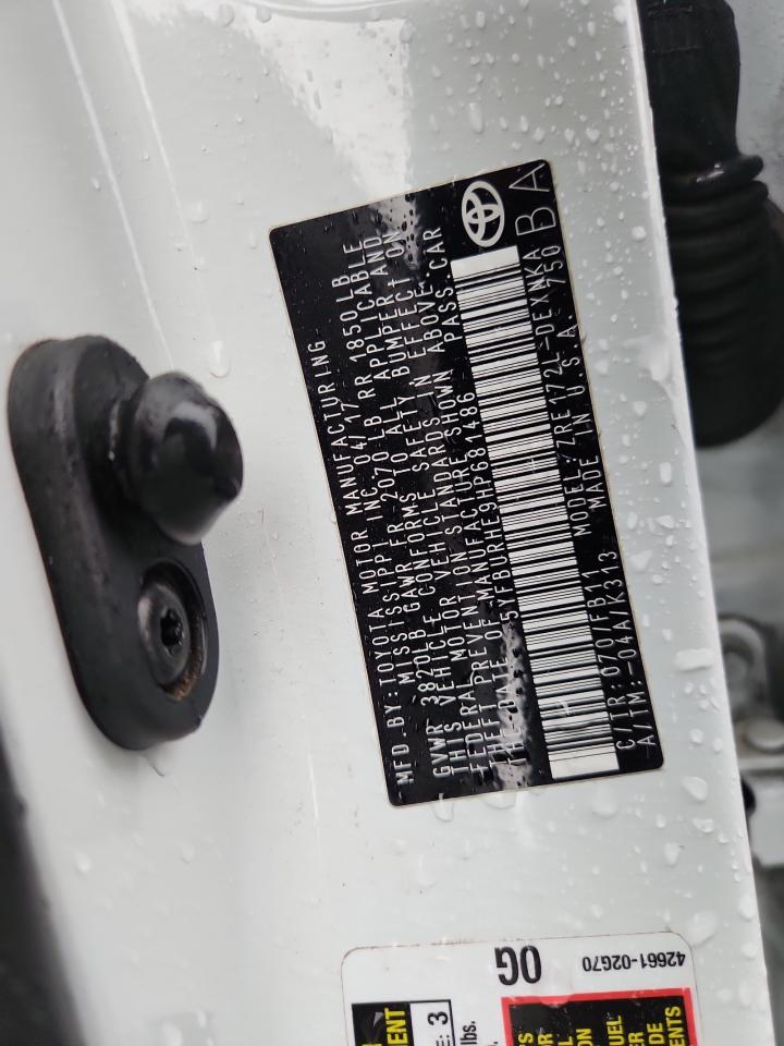 2017 Toyota Corolla L VIN: 5YFBURHE9HP681486 Lot: 82442155