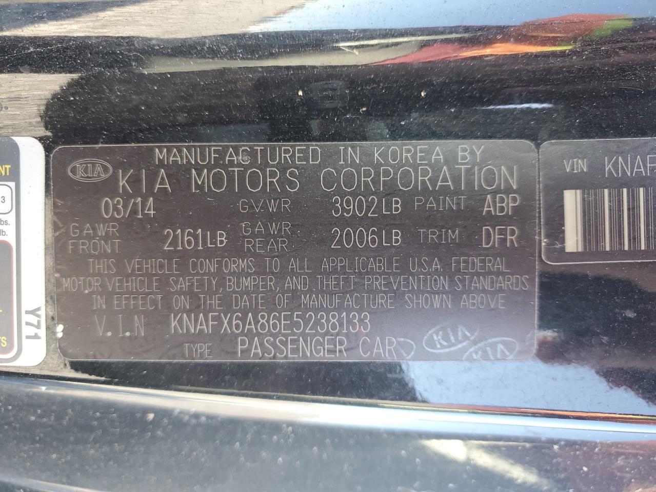 2014 Kia Forte Ex VIN: KNAFX6A86E5238133 Lot: 90611055