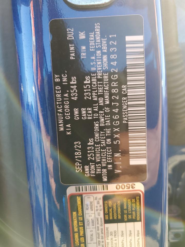 2024 Kia K5 Gt Line VIN: 5XXG64J28RG248321 Lot: 86716375