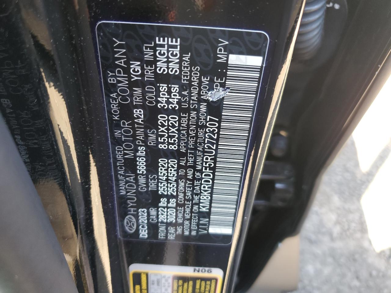 2024 Hyundai Ioniq 5 Limited VIN: KM8KRDDF5RU272307 Lot: 81959175