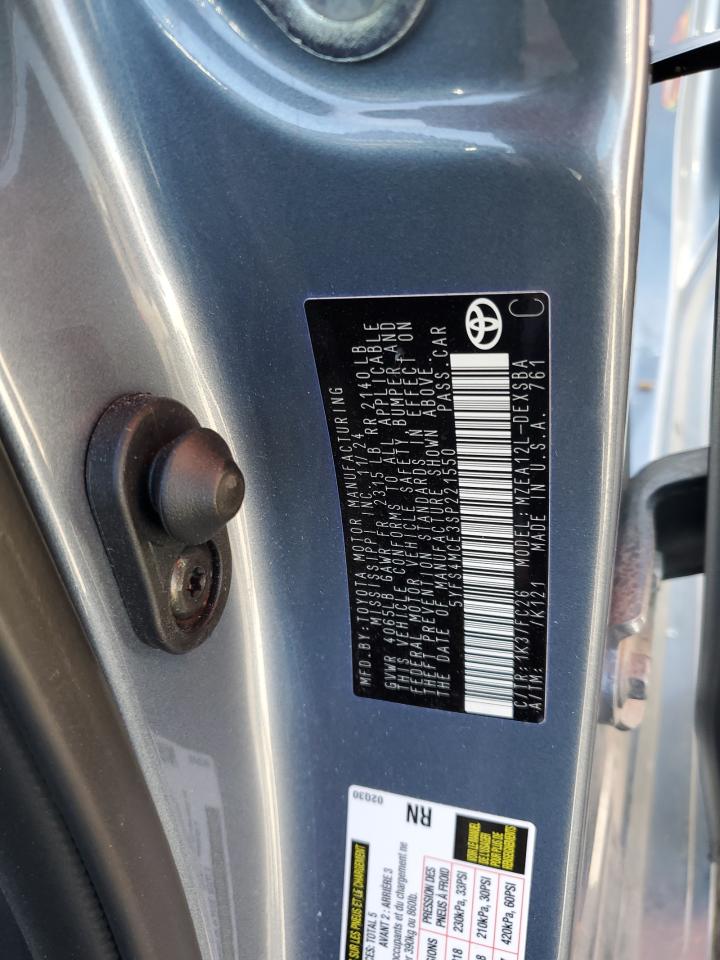 2025 Toyota Corolla Se VIN: 5YFS4MCE3SP221550 Lot: 82350395