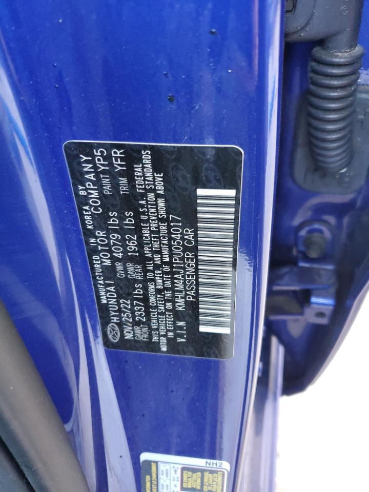 2023 Hyundai Elantra Blue VIN: KMHLM4AJ1PU054017 Lot: 86305445