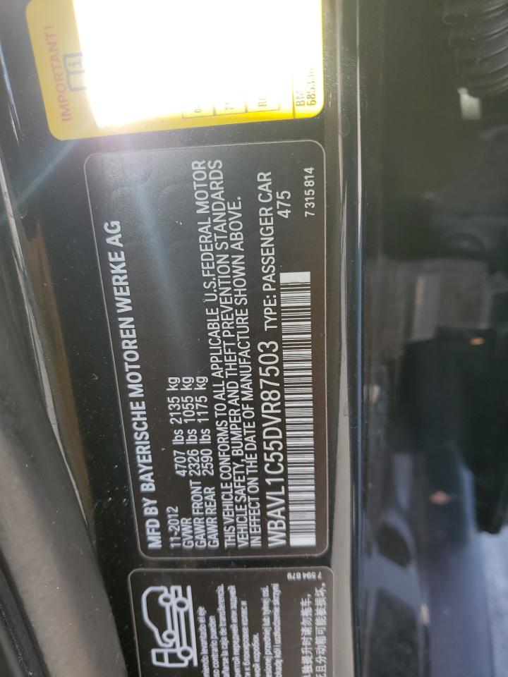 2013 BMW X1 xDrive28I VIN: WBAVL1C55DVR87503 Lot: 82313415