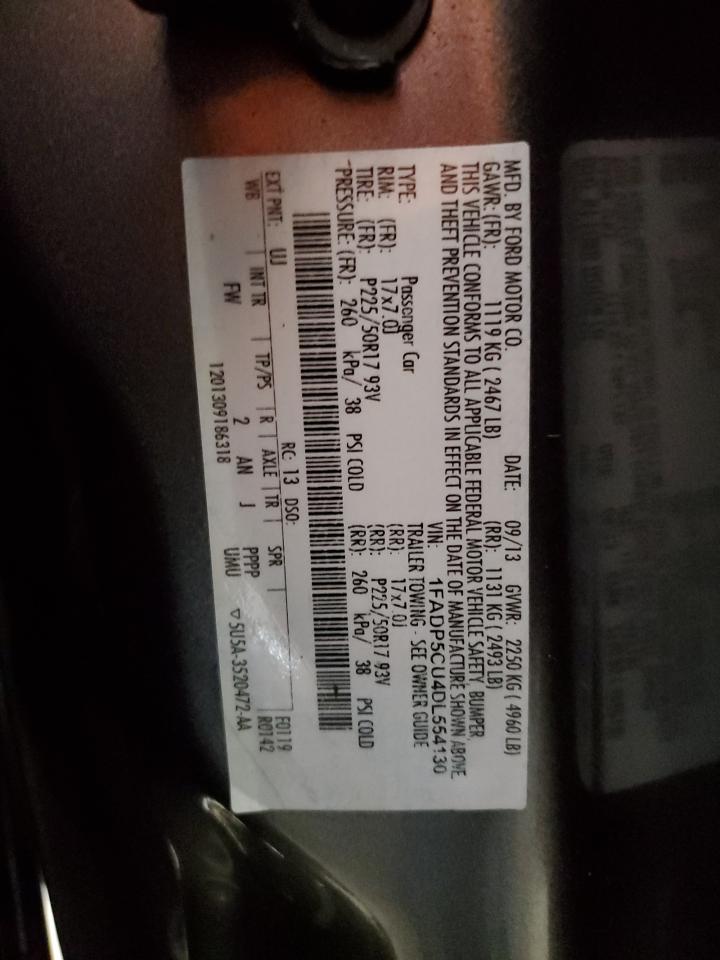 2013 Ford C-Max Premium VIN: 1FADP5CU4DL554130 Lot: 86331165