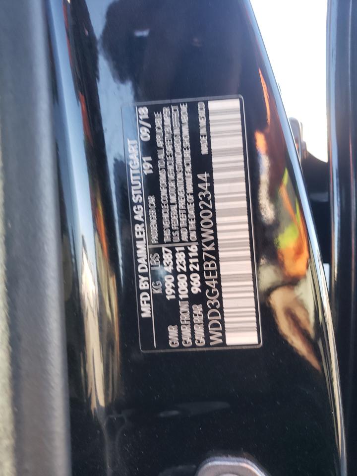 2019 Mercedes-Benz A 220 VIN: WDD3G4EB7KW002344 Lot: 86887875