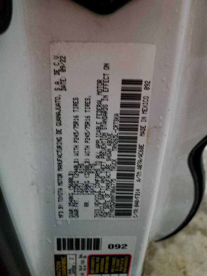 2022 Toyota Tacoma Access Cab VIN: 3TYRX5GNXNT066775 Lot: 84182905