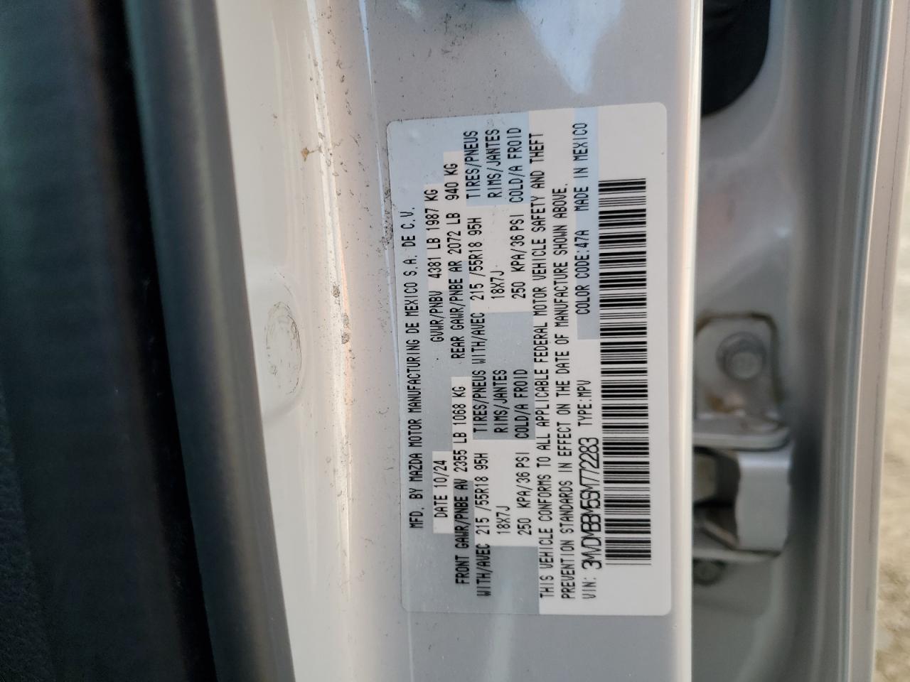 2025 Mazda Cx-30 Select VIN: 3MVDMBBM5SM772283 Lot: 86125555