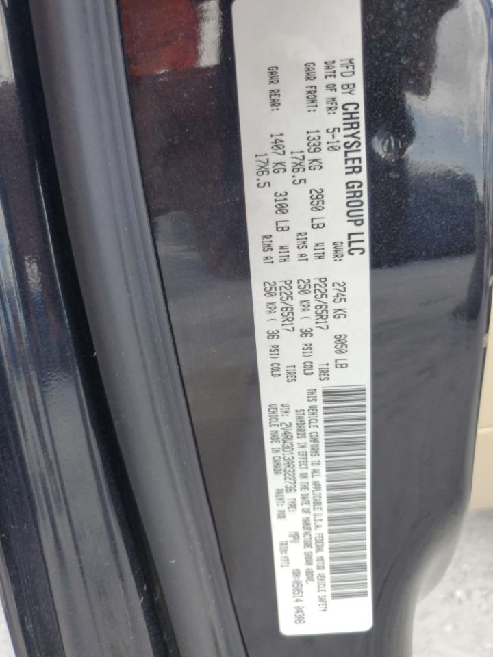 2010 Volkswagen Routan Se VIN: 2V4RW3D13AR322736 Lot: 84629865