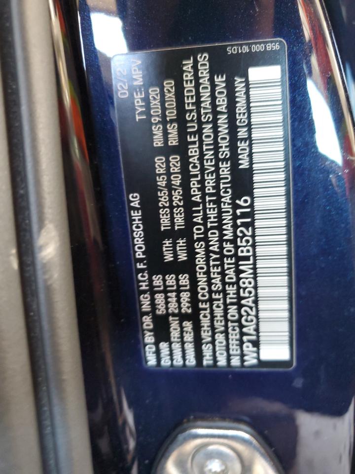 2021 Porsche Macan Gts VIN: WP1AG2A58MLB52116 Lot: 94762155