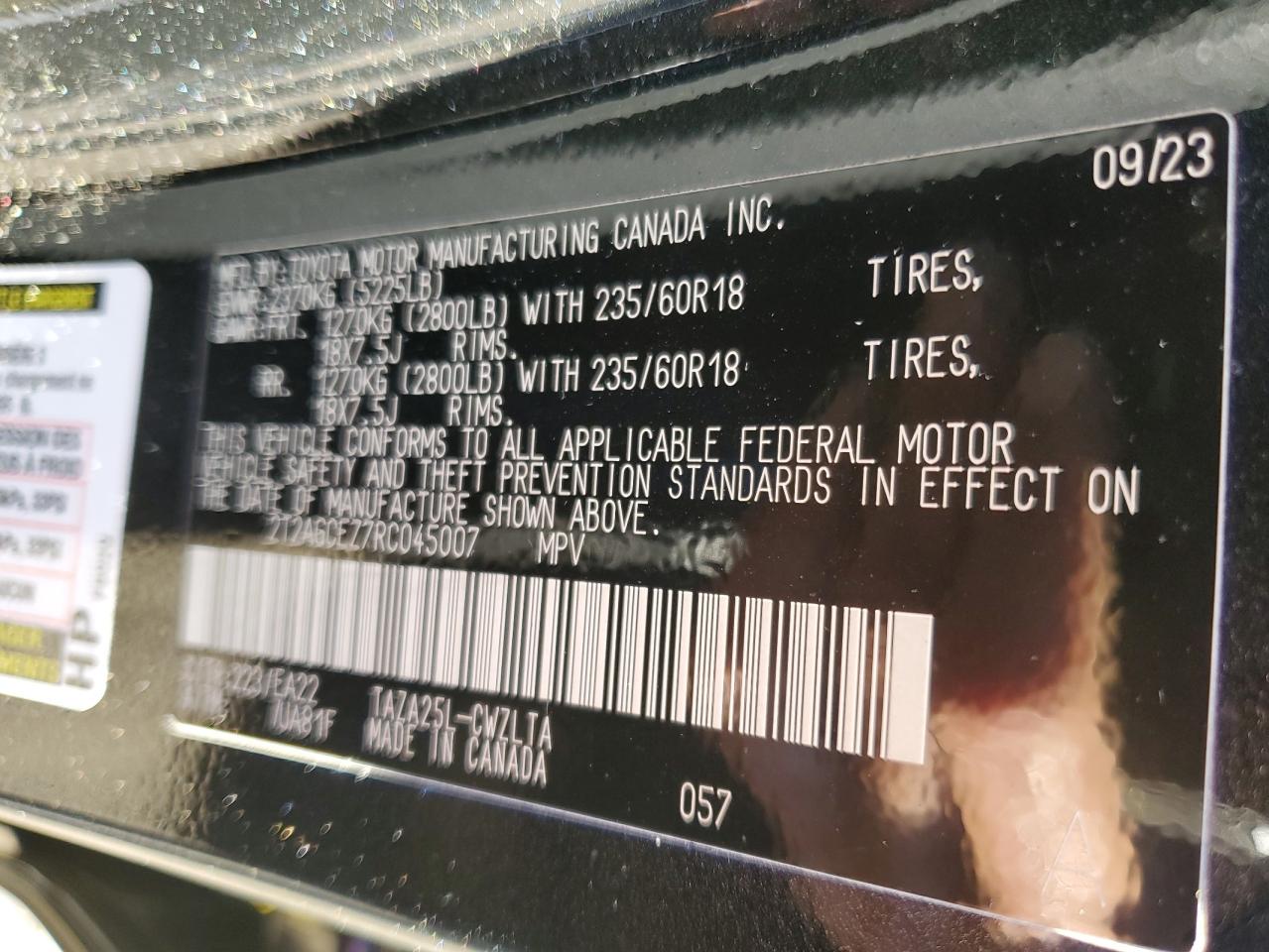 2024 Lexus Nx 350 Base VIN: 2T2AGCEZ7RC045007 Lot: 90147015