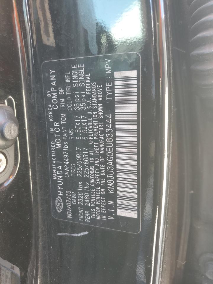 2014 Hyundai Tucson Gls VIN: KM8JU3AG0EU833444 Lot: 86237605