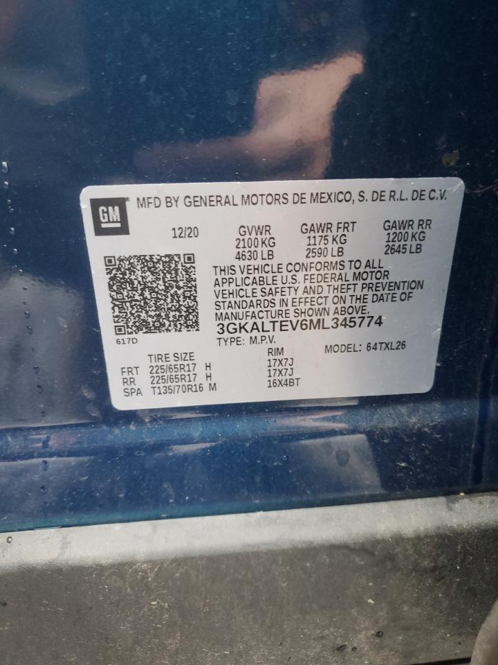 2021 GMC Terrain Sle VIN: 3GKALTEV6ML345774 Lot: 90054145