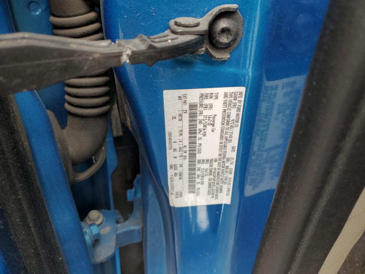 2014 Ford Focus Se VIN: 1FADP3F20EL233816 Lot: 82401225